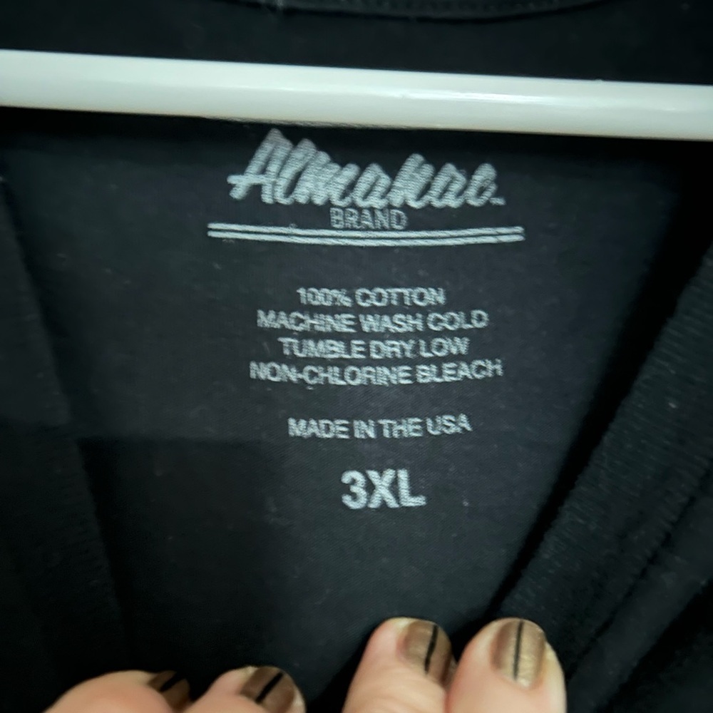 The Almanac Brand Black Practice Tee Mens 3XL Graphic T-Shirt - Picture 2 of 3